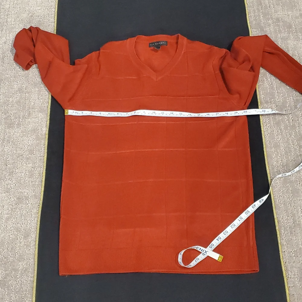 COPY - NWOT Checked Ridges Sweater Red Color - Picture 5 of 8